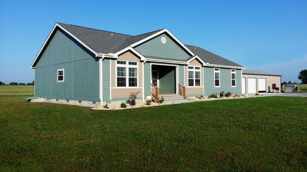 The front view of the 2,520 Sq. Ft Perfect Manufactured Home.