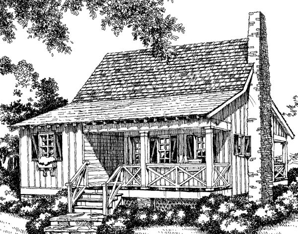 Illustration of the 2 Bedroom Cabin.