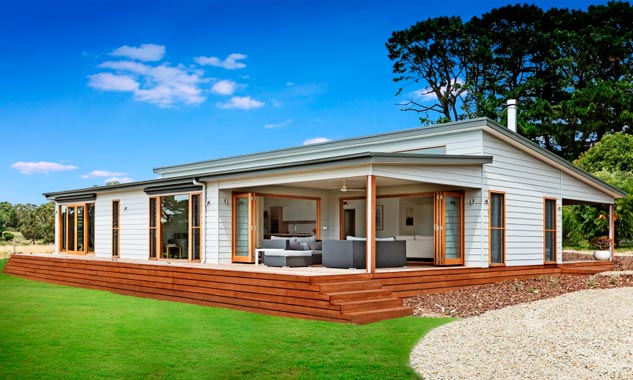 Lovely One Storey Prefab Home w/ Modern Flavor (6 HQ Pictures & Plan)