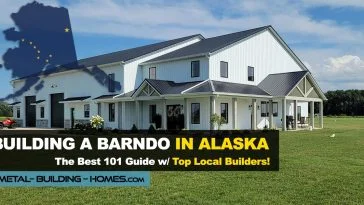 white barndominium for alaska state guide