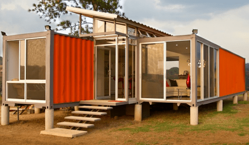 This 1,075 sq. ft. shipping container home is by Benjamin Garcia Saxe.