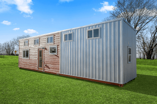 A 480 sq. ft. shipping container home by Custom Container Living.