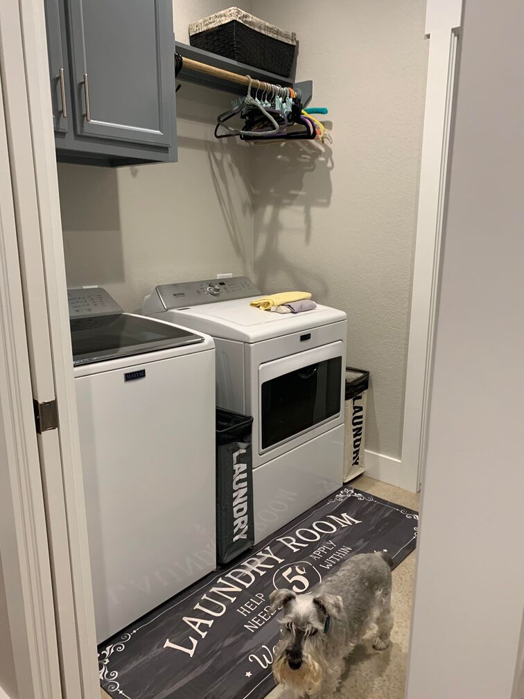 Laundry room with two washing machines