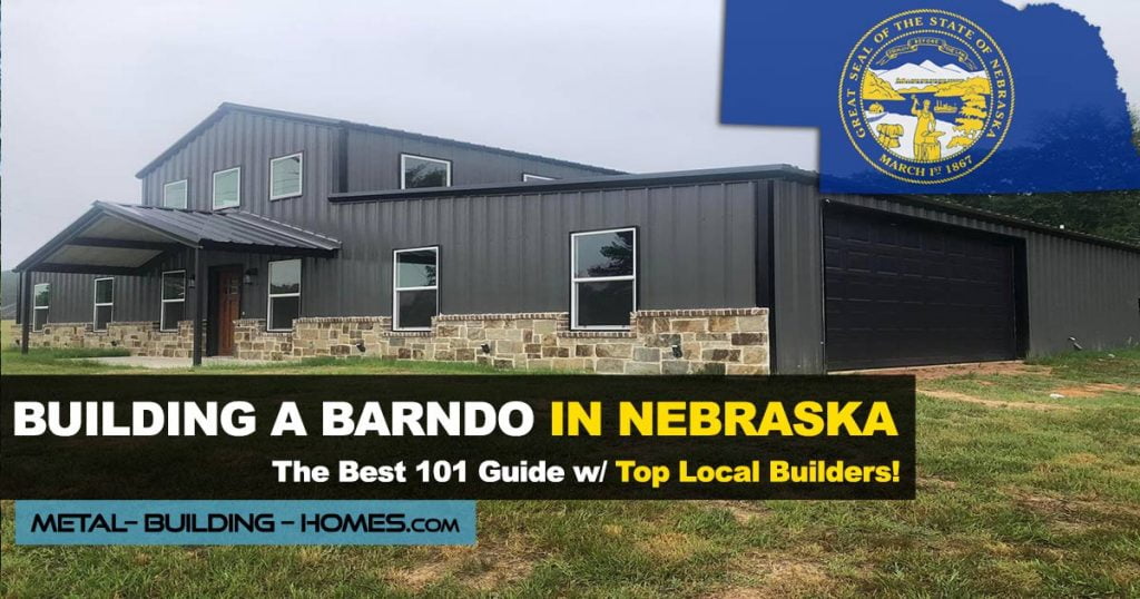dark gray barndominium for nebraska state guide