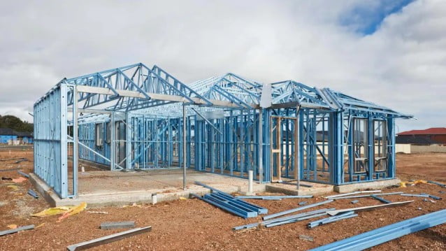 A Steel frame construction