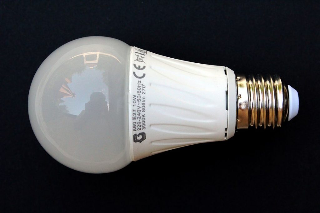 Type A light bulbs are the most widely used in residential buildings.