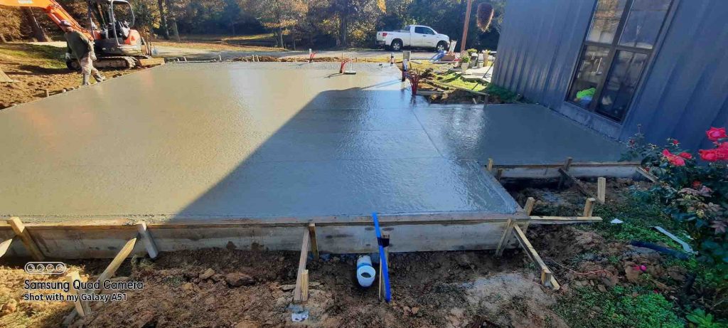 If you are making a driveway, you need a thick concrete slab