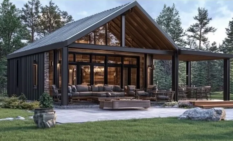 Open-Concept 30×40 Barndominium with Spacious Front Porch | Plan 14384HBM